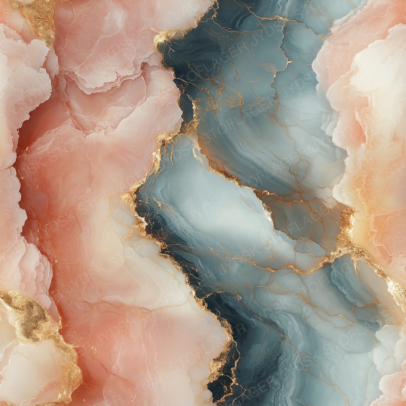 Beautiful Marble Pattern with Pastel Pink with an E