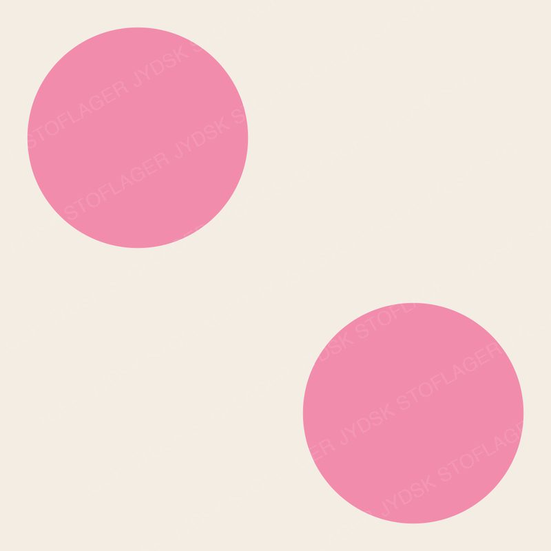 Big Bubblegum Dots on Cream