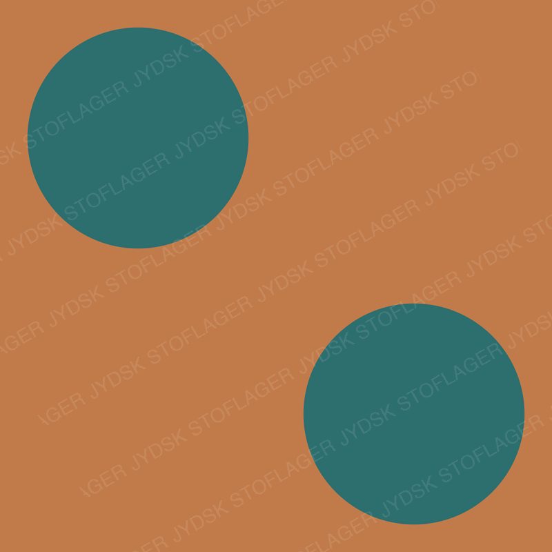 Big Copper Dots on Teal