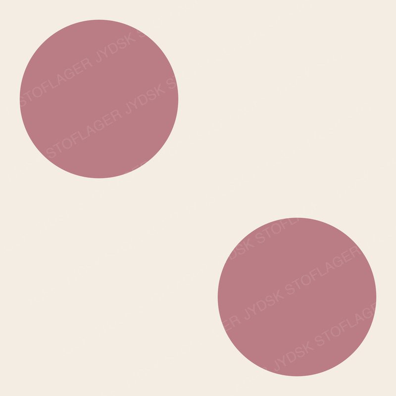 Big Mauve Dots on Cream
