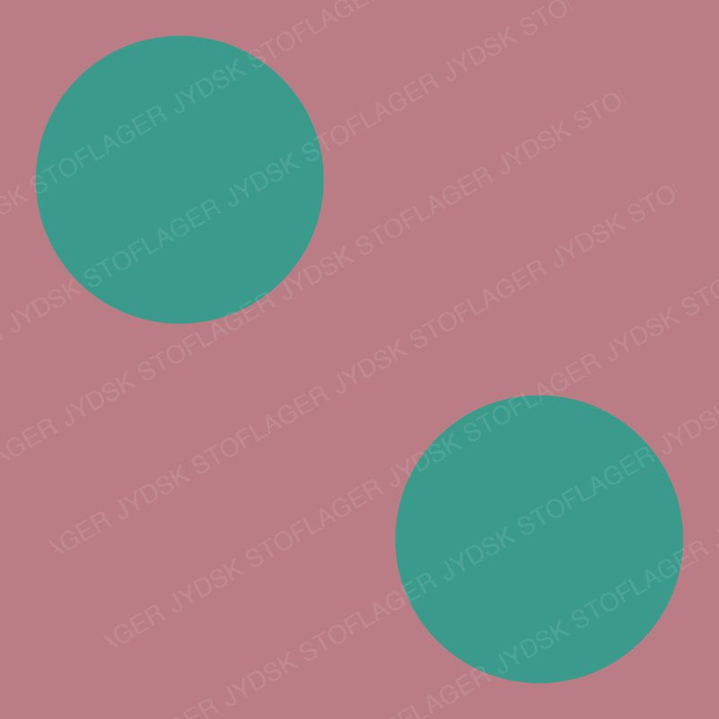 Big Teal Dots on Mauve