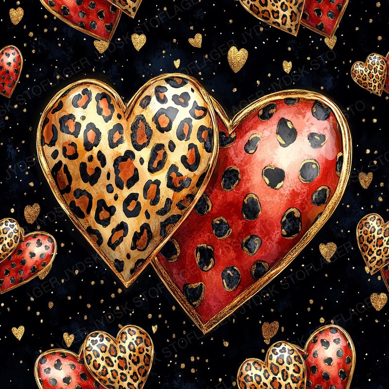 Black Valentine Hearts