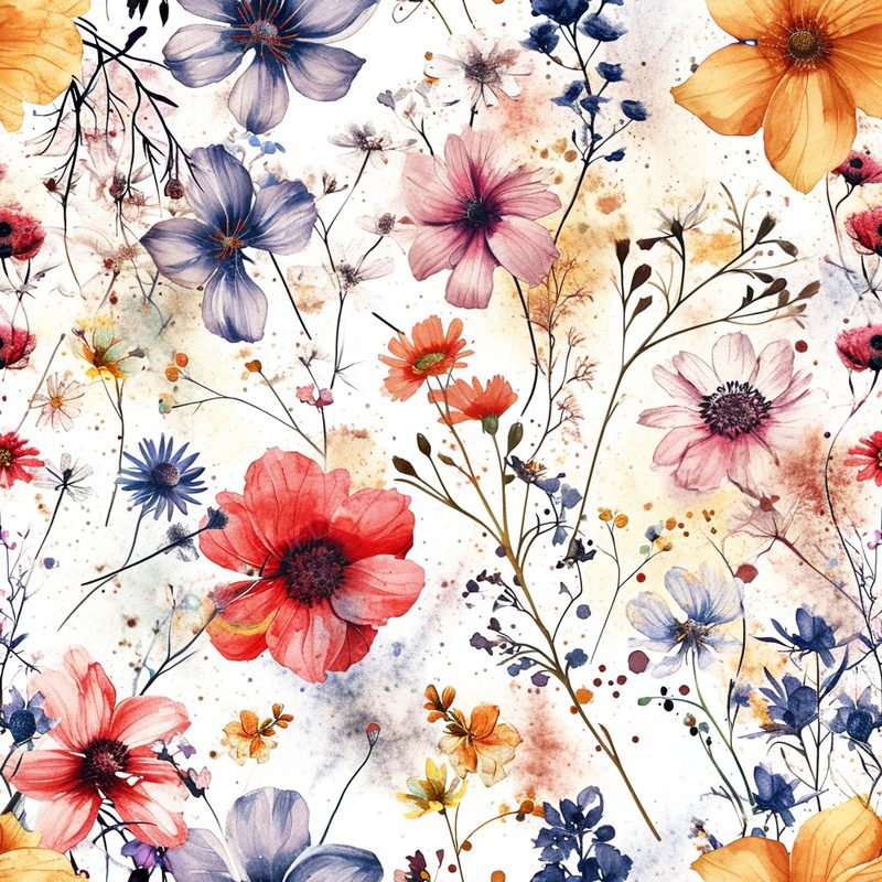 Bradlows. Flowers Watercolours Intricate Details --Tile