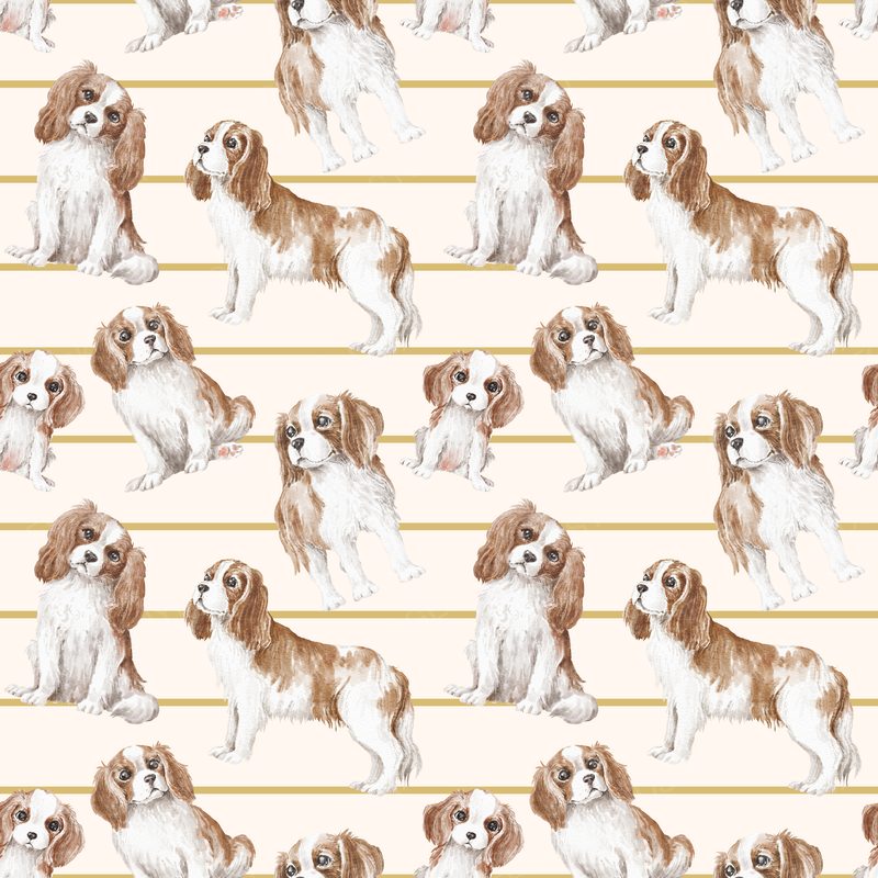 Cavalier Design 1 - Stripes - Ecru