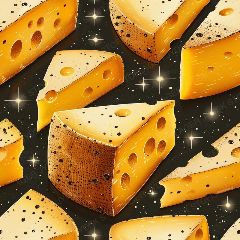 Cheese Pattern Featuring Rich Yellows and Creamy 0