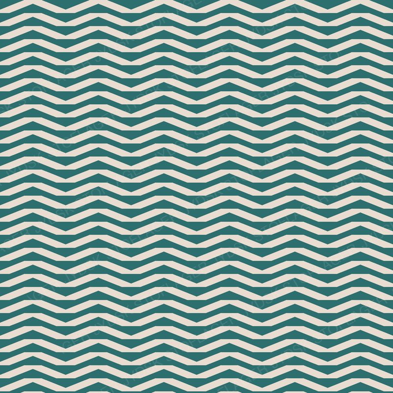 Chevron Oat on Teal