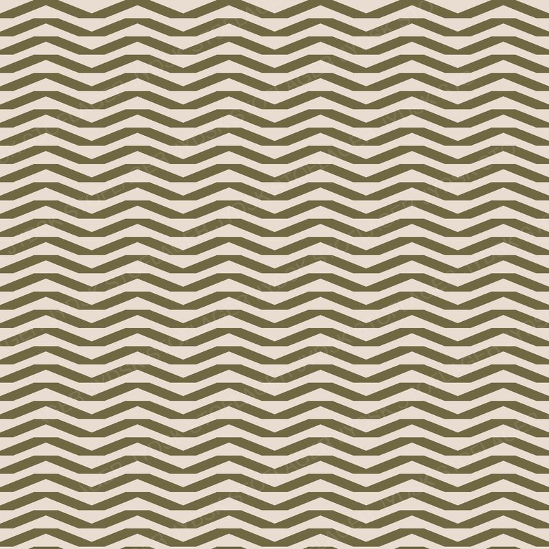Chevron Olive on Oat