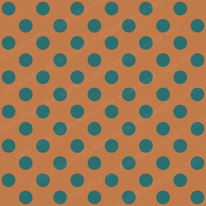 Copper Dots on Teal