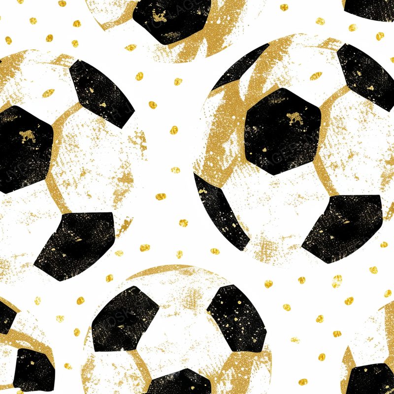 Diime666 Soccer Ball Design Sparklecore Vividly Bold