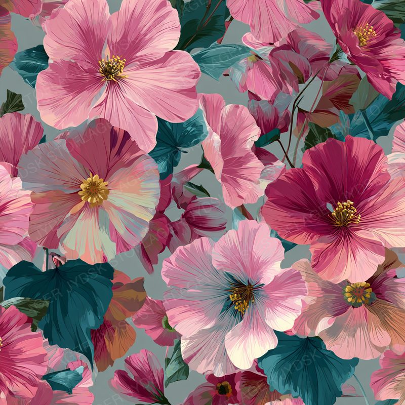 Dreamer 69430 a Modern Floral Pattern Design --V 7