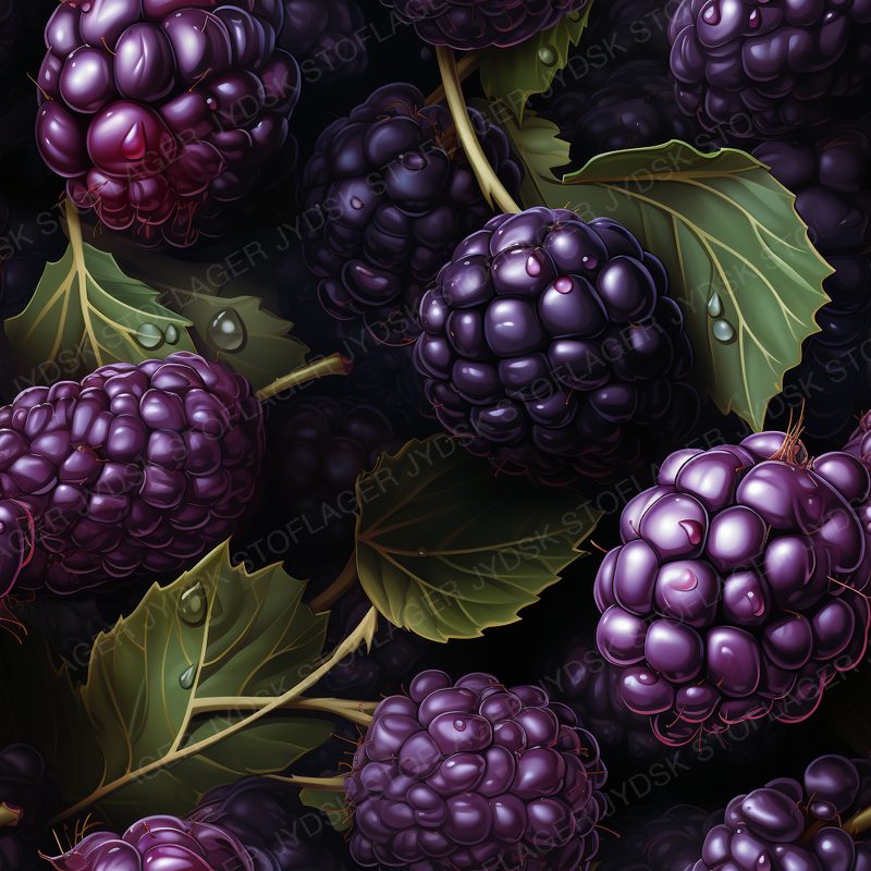 Ecsweat Blackberries Low Poly --Tile --Stylize 750
