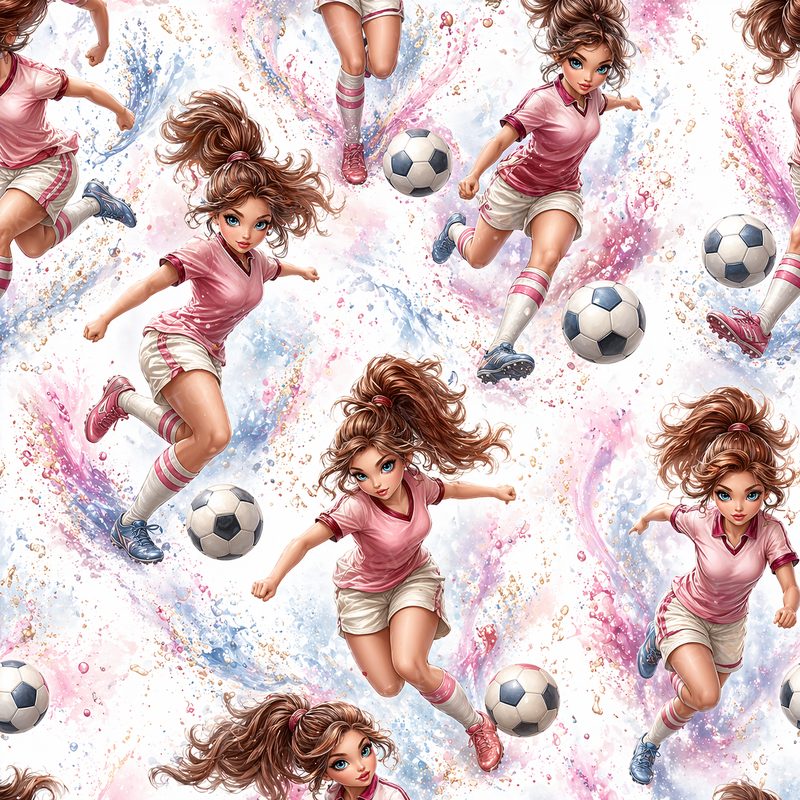Football Girl Pink 2