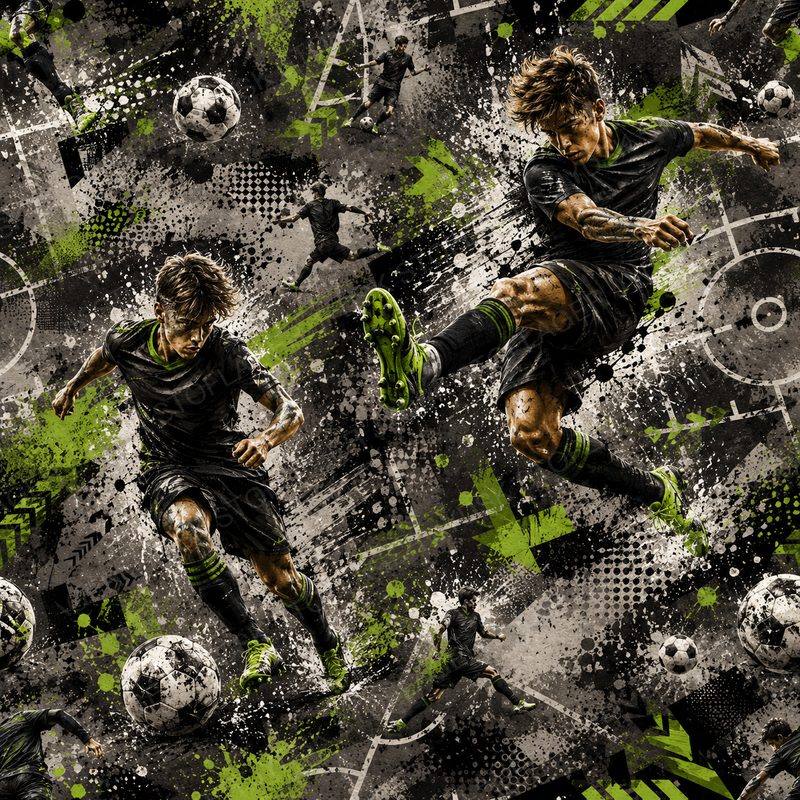 Football Player Grunge