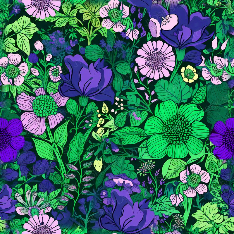 Garden of Green and Purple