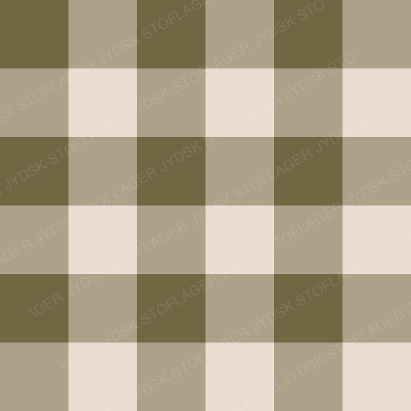 Gingham Olive and Oat