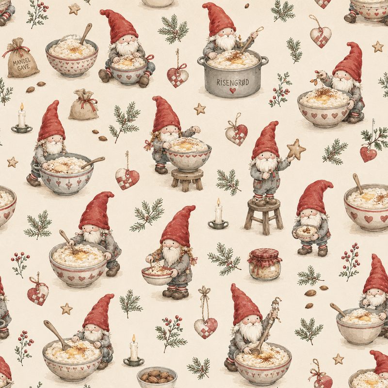 Gnomes Cooking Porridge
