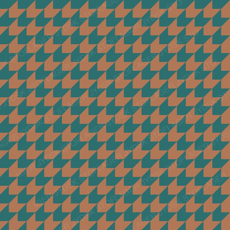 Houndstooth Clay on Teal