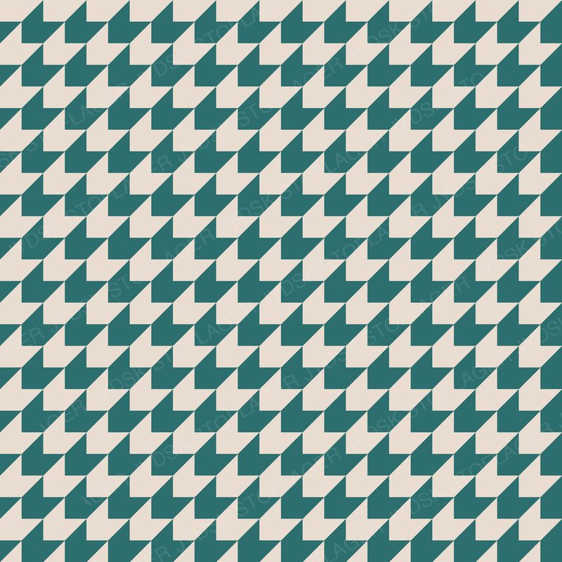 Houndstooth Oat on Teal