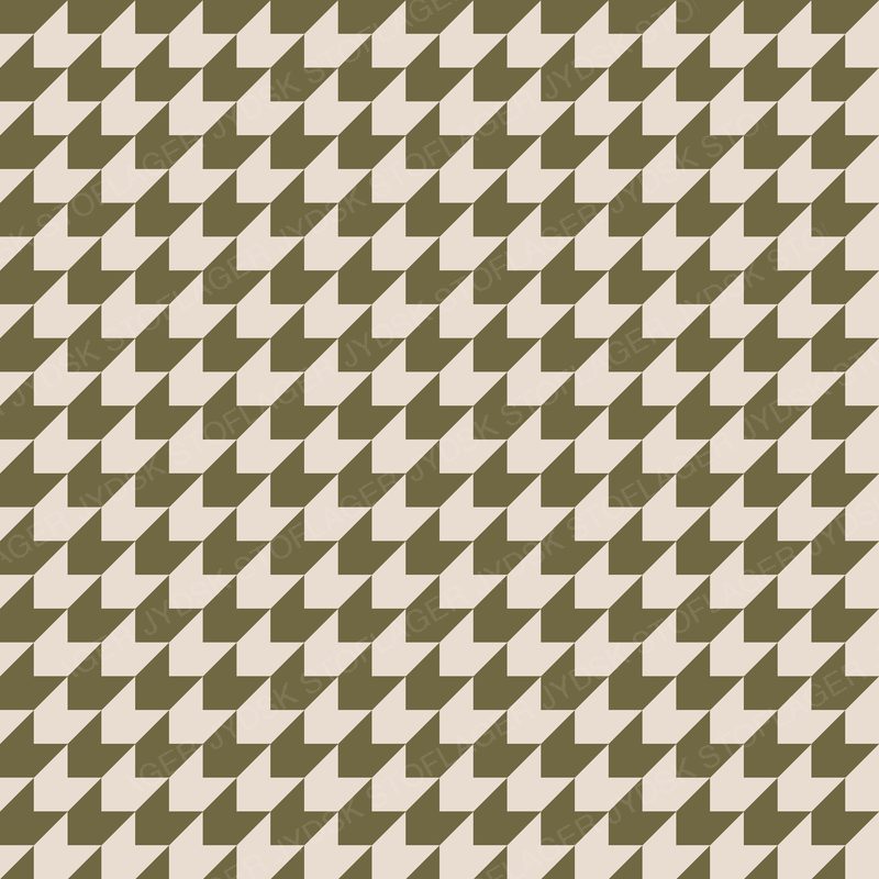 Houndstooth Olive on Oat