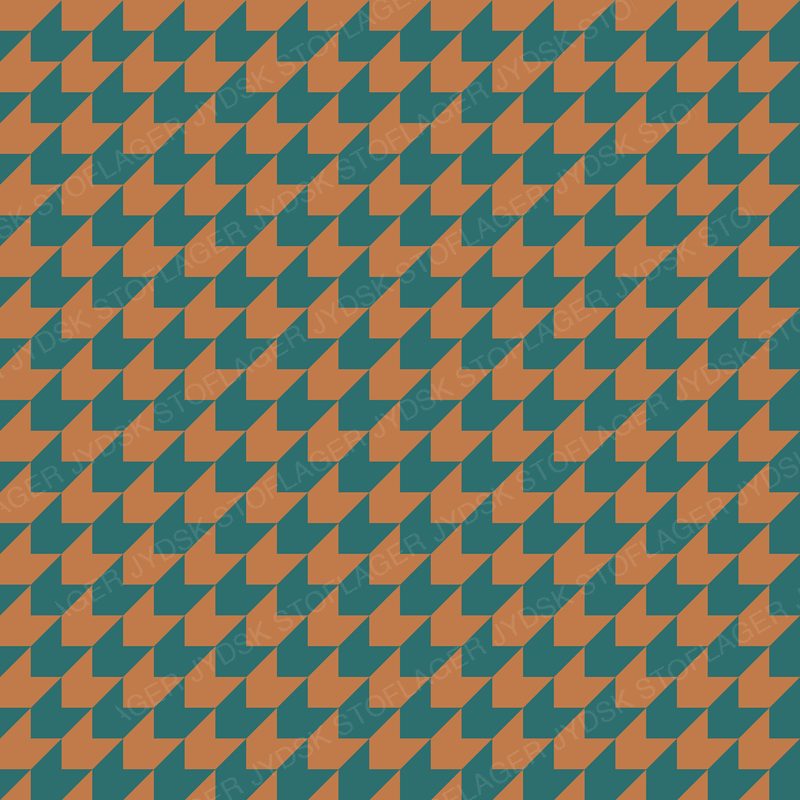 Houndstooth Teal on Copper