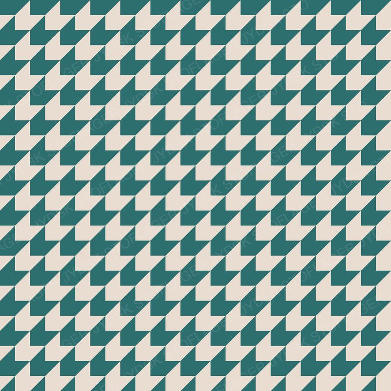 Houndstooth Teal on Oat