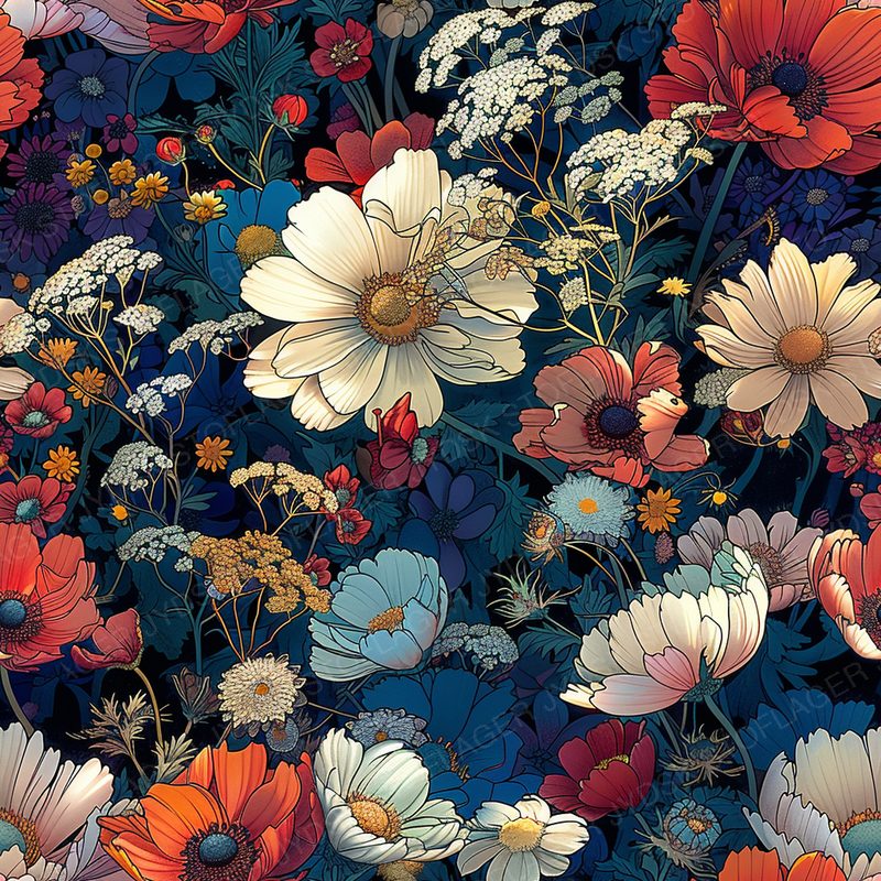Flowers Intricate Orname 3