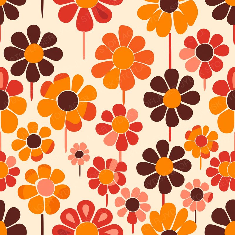 Groovy Flower Vector in Th
