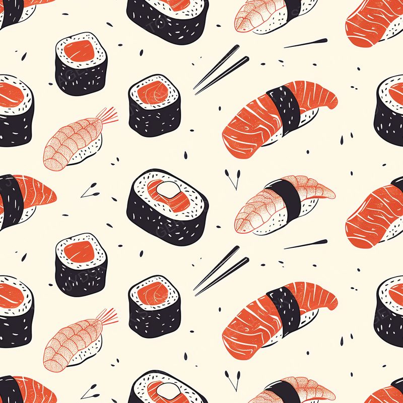 Sushi Pattern a 2