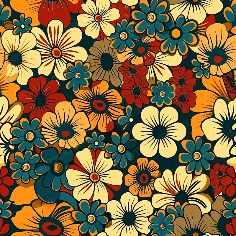 Seamles Pattern of Retro F