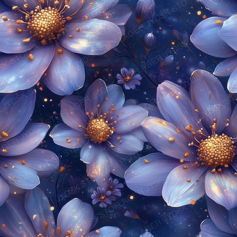 Magical Daisies with Shimmering Golden Centers Floa