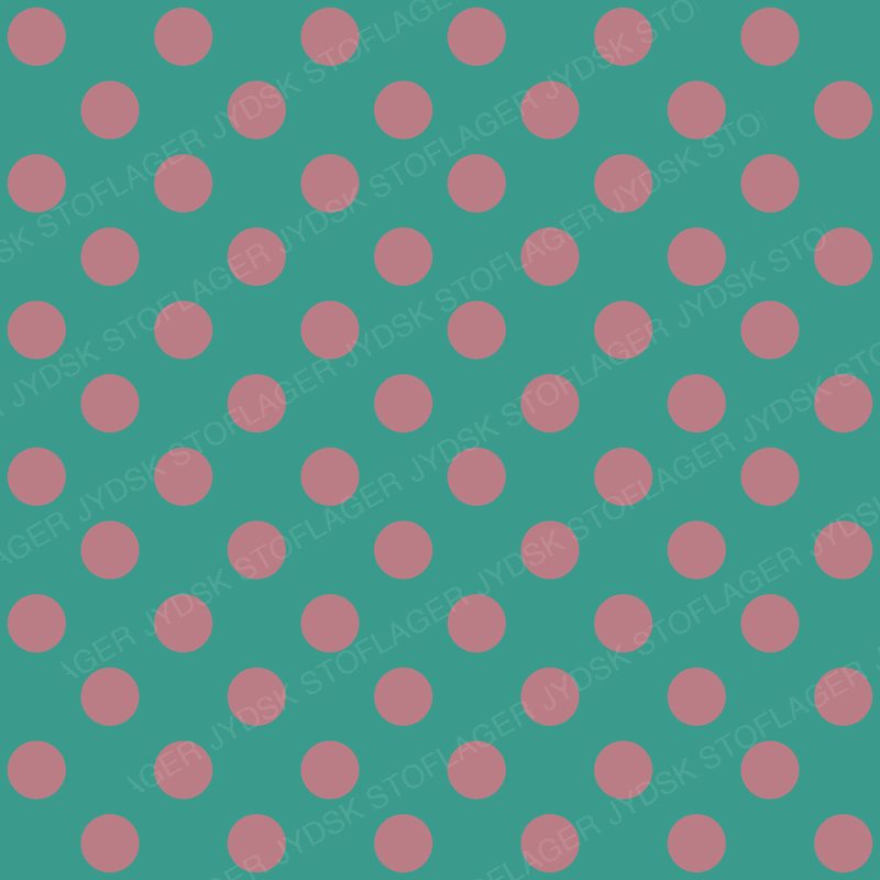 Mauve Dots on Teal