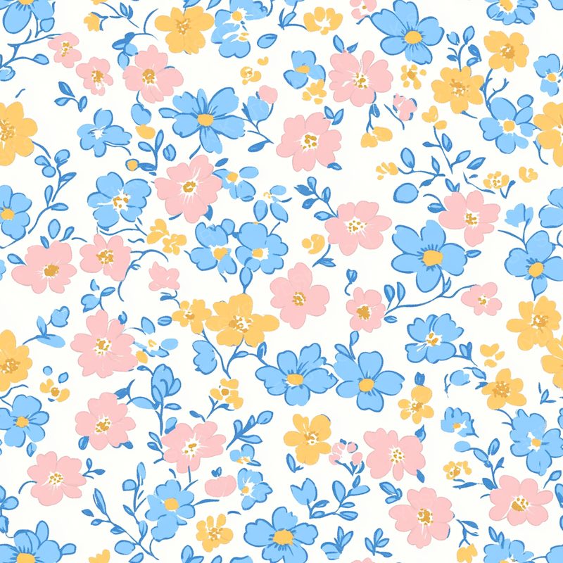 Mendaciousdesign a Pastel Pink Baby Blue and Yellow