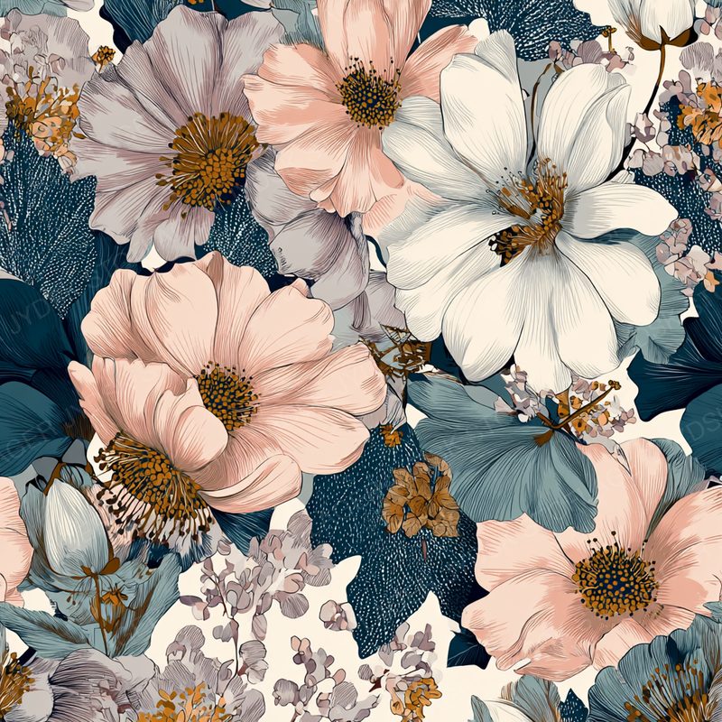 Mimi555 Flower Pastels Colors --Ar 911 --V 7
