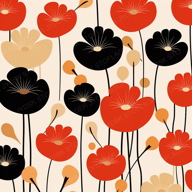 Minimalistic and Simple Flat Flowers Soft and Round