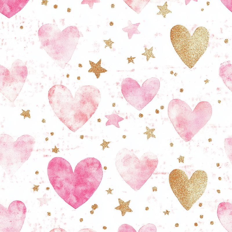 Miriamfeyga Hearts Dainty Stars and Small Dainty Flowers