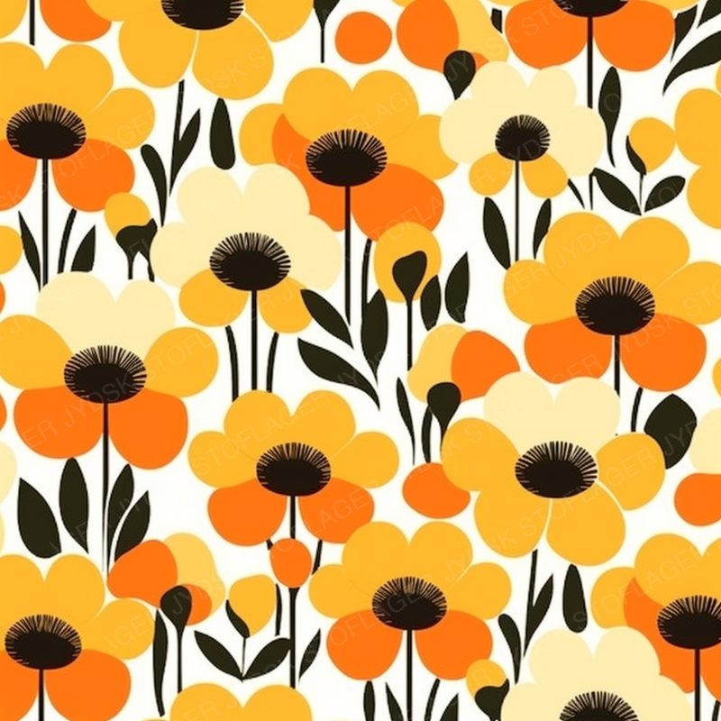 Natalia Seredova Bold Geometric Buttercups Mid