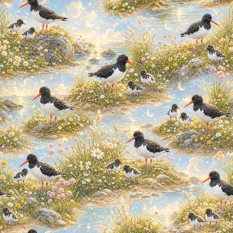 Oystercatchers in the Meadow