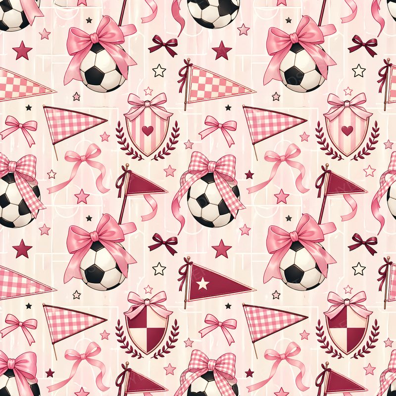 Pink Football Pennants