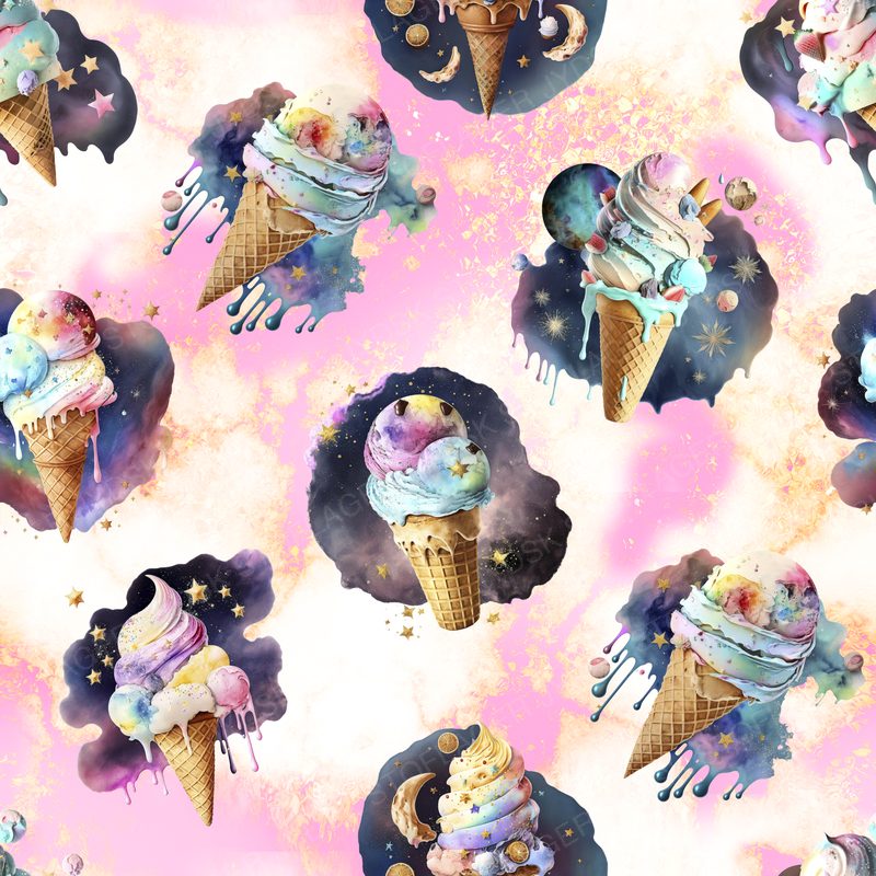 Pink Ice Cream Design