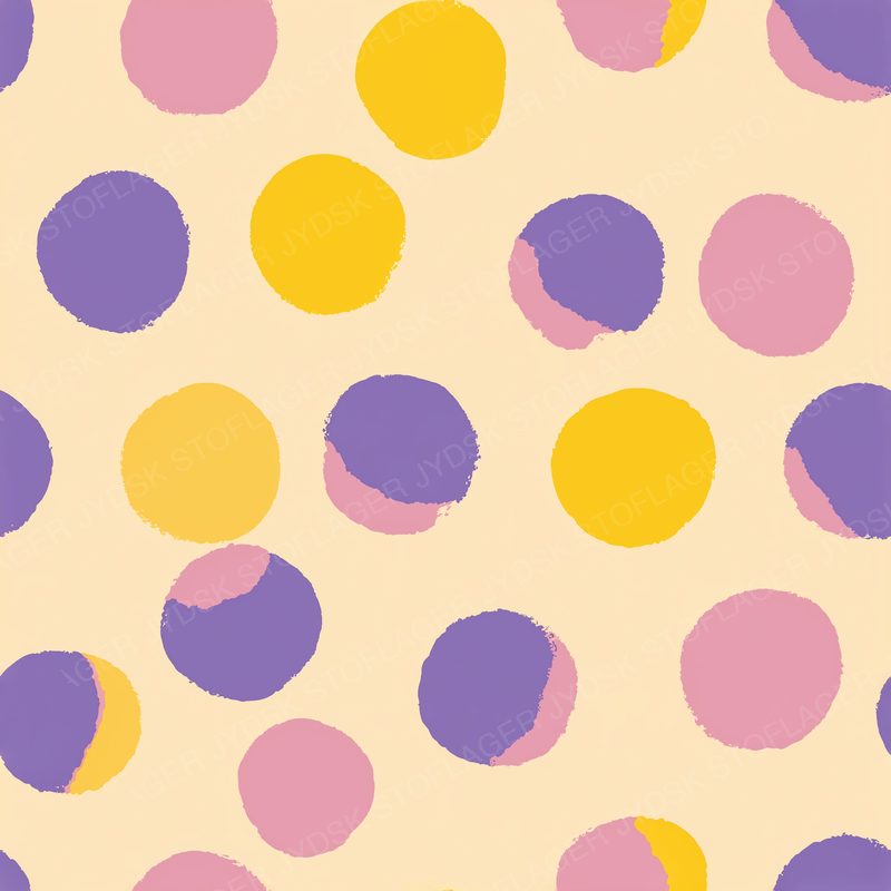 Playful Oversized Polka Dots with Soft Hand-Cut Edg