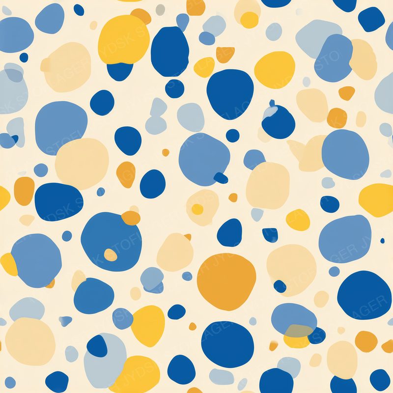 Playful Polka Dots in Mixed Sizes with Soft Hand-Cu