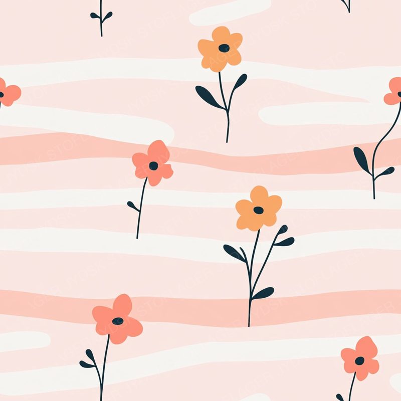 Pop9514 Design an Illustration of Small Flowers