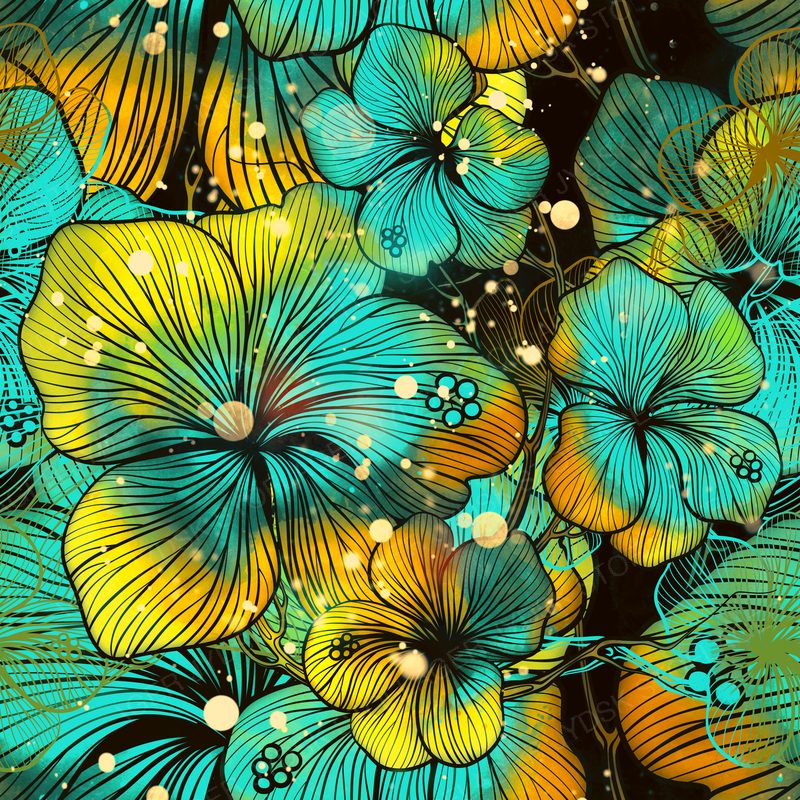 Powerful Flowers Seamless