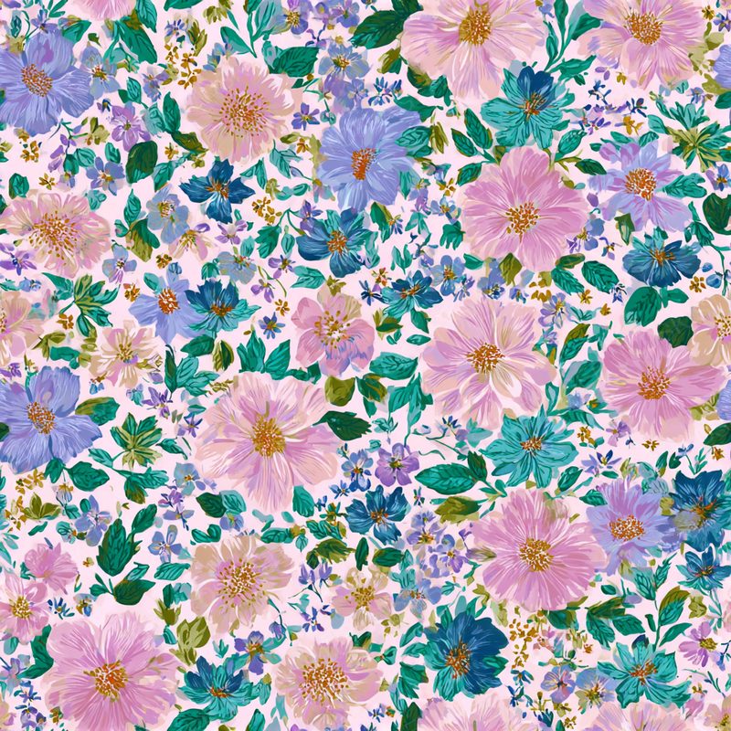 Ppssas Colorful Floral Pattern Soft and Romantic