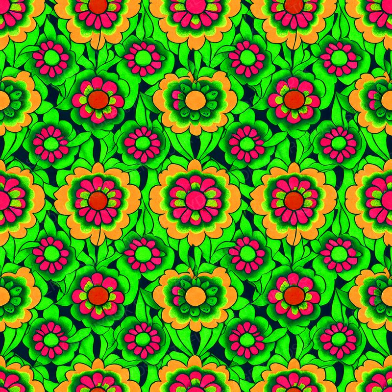 Psychadelic Flowers Pattern 12 Boost