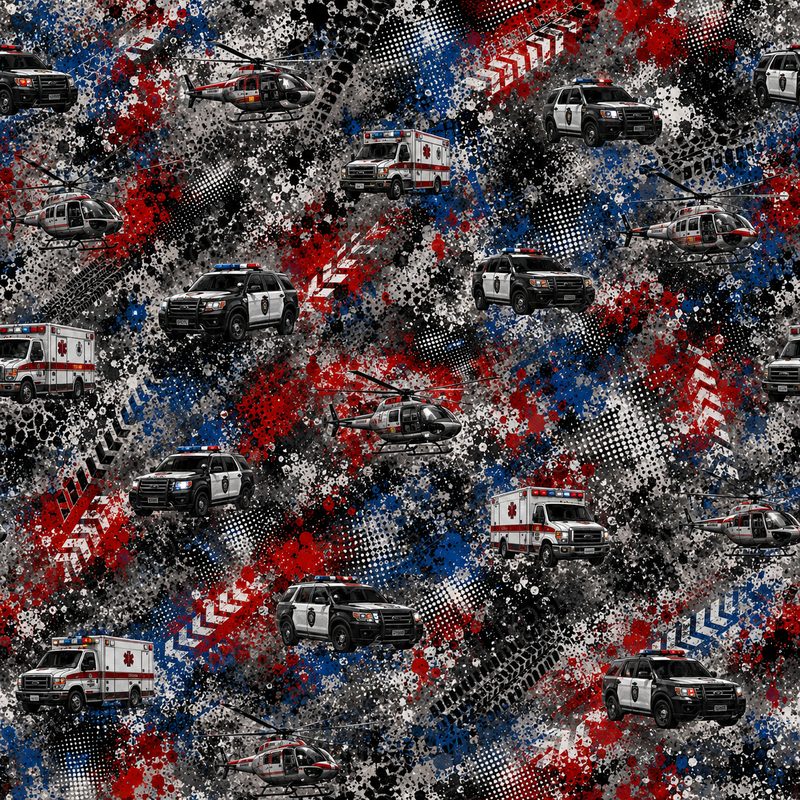 Rescue Vehicles Grunge