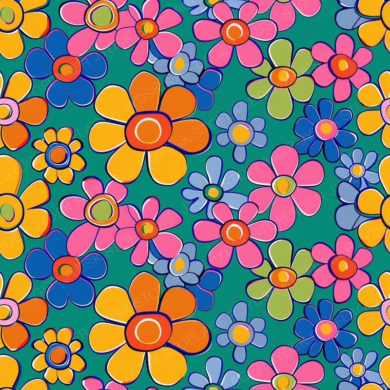 Retro Flower 11