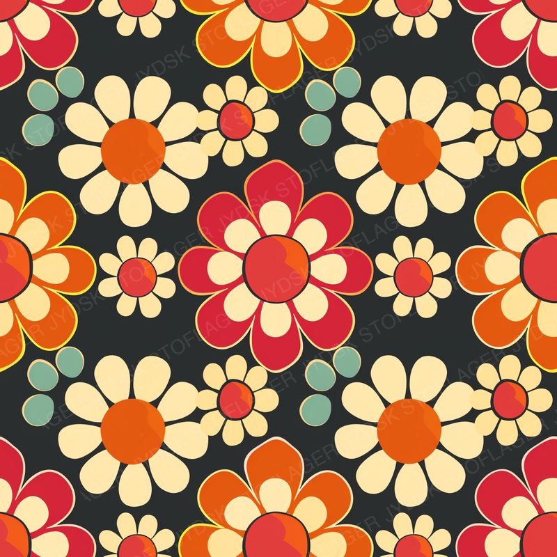 Retro Flower 16