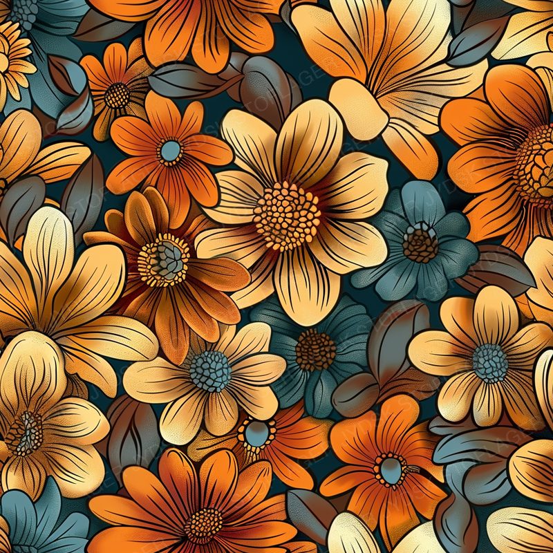 Retro Flower 18