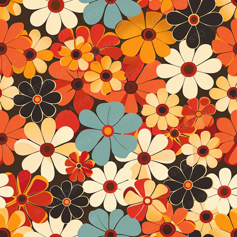 Retro Flower 8